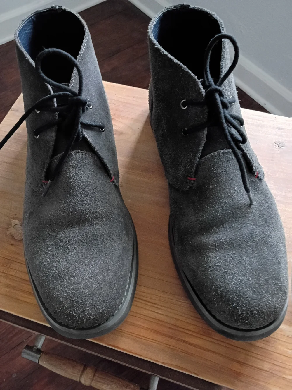 Men's Gray Suede Tommy Hilfiger Boots